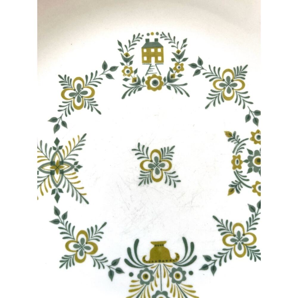 Vintage Steubenville Pottery Floral Ceramic Dinner Plate Provincetown Pattern - Picture 3 of 6